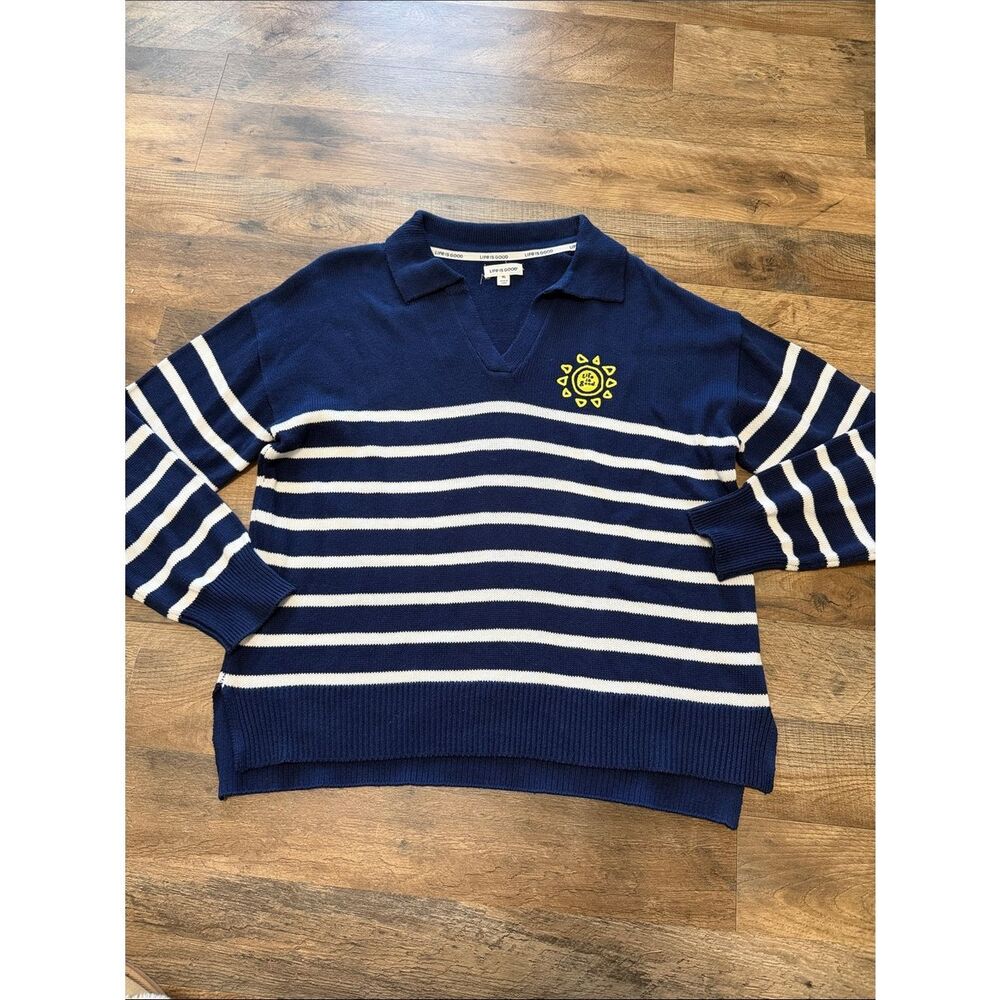Life is good long sleeve sweater